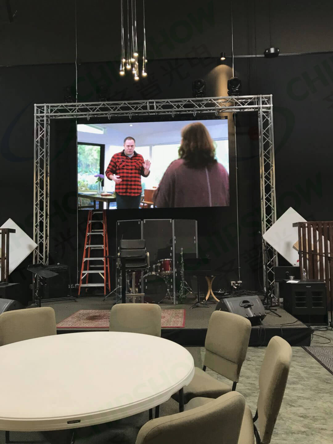 P3.91 Indoor LED Screen for Church in California