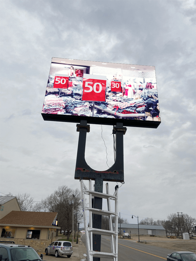 Double sided P6.67 LED sign in USA