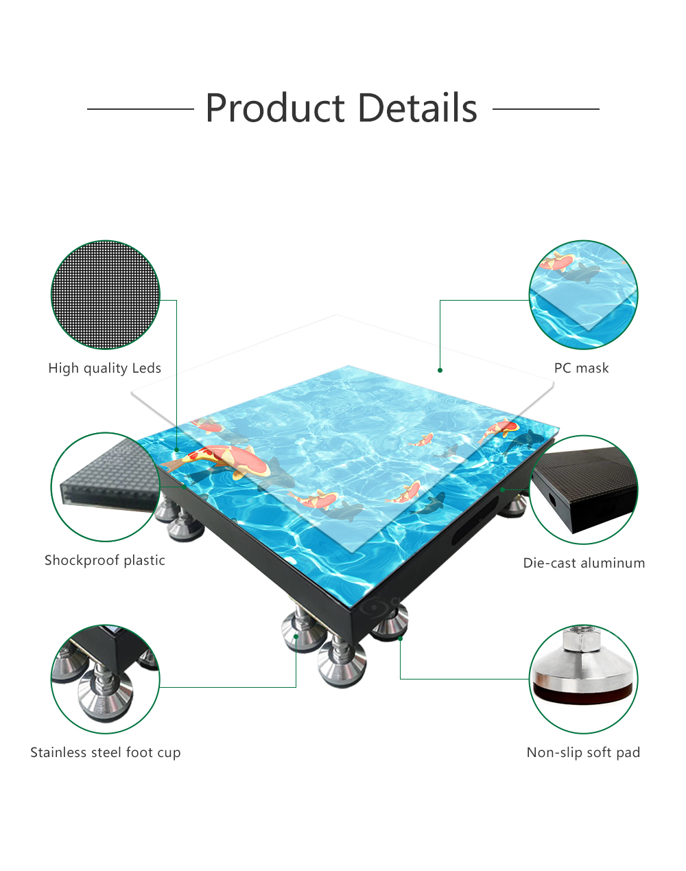 interactive floor led display