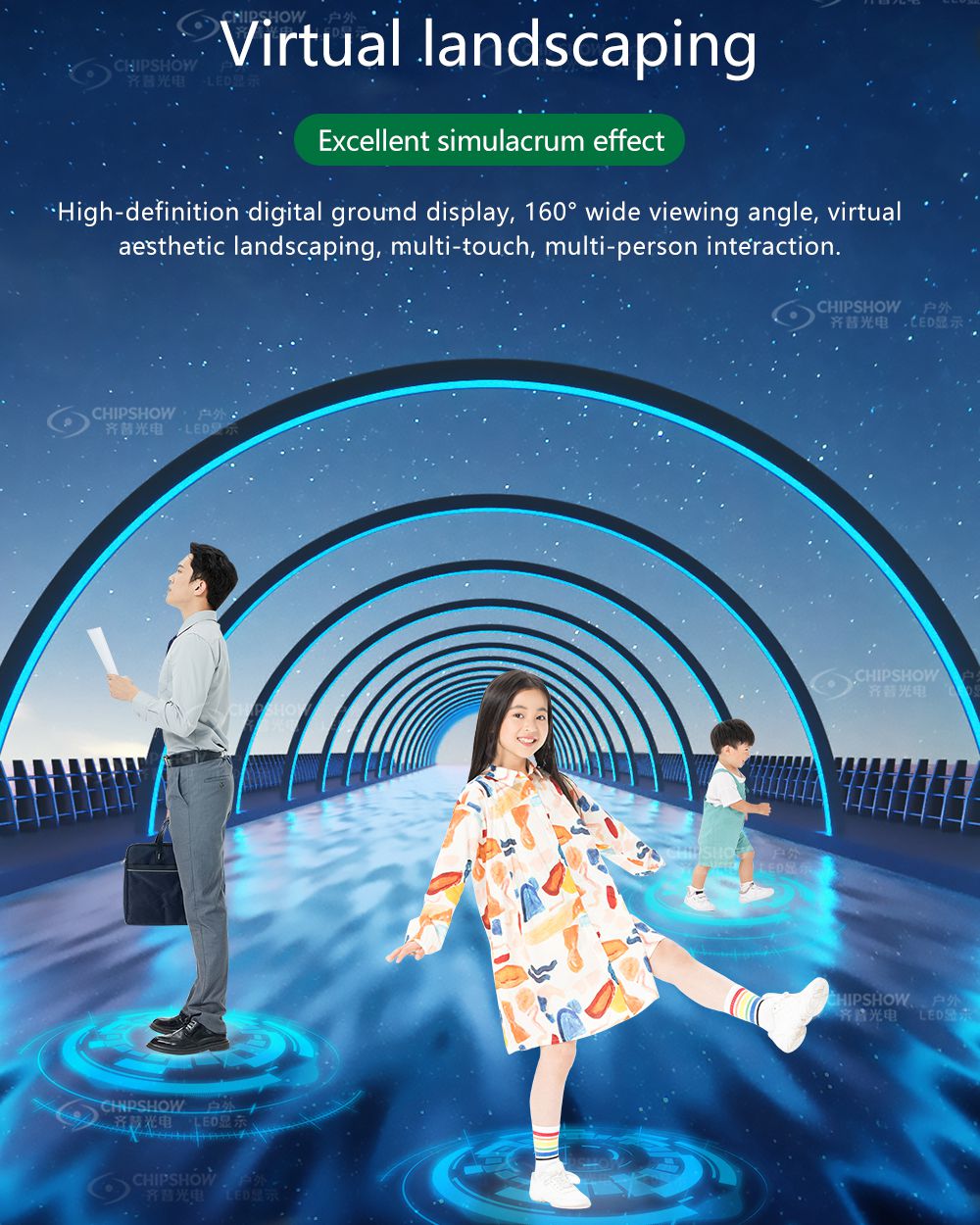 interactive floor led display