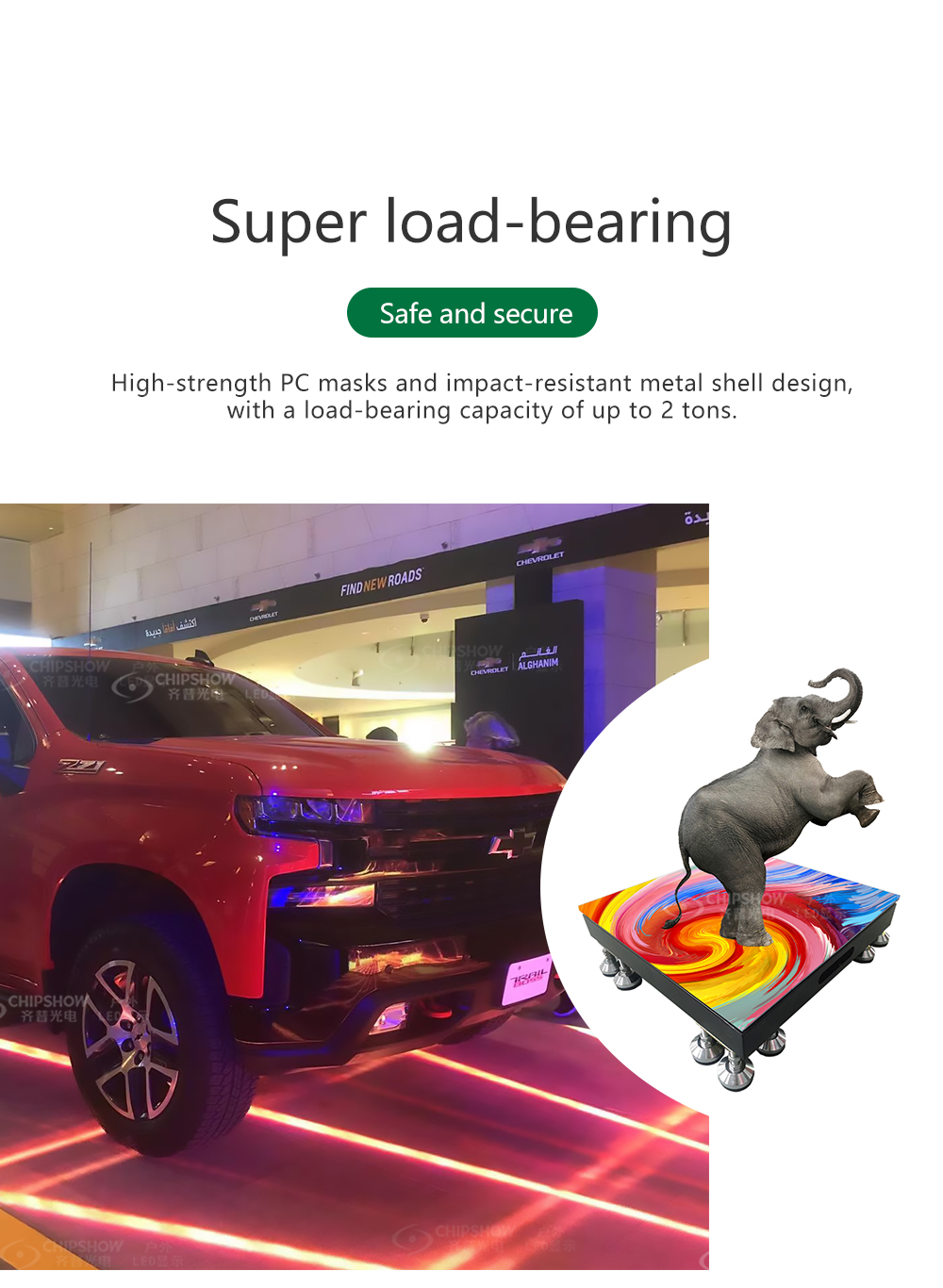 interactive floor led display