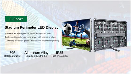 Stadium perimeter LED display