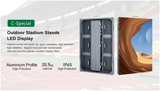 Stadium perimeter LED display