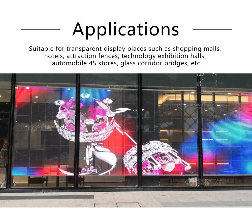 transparent LED mesh screen