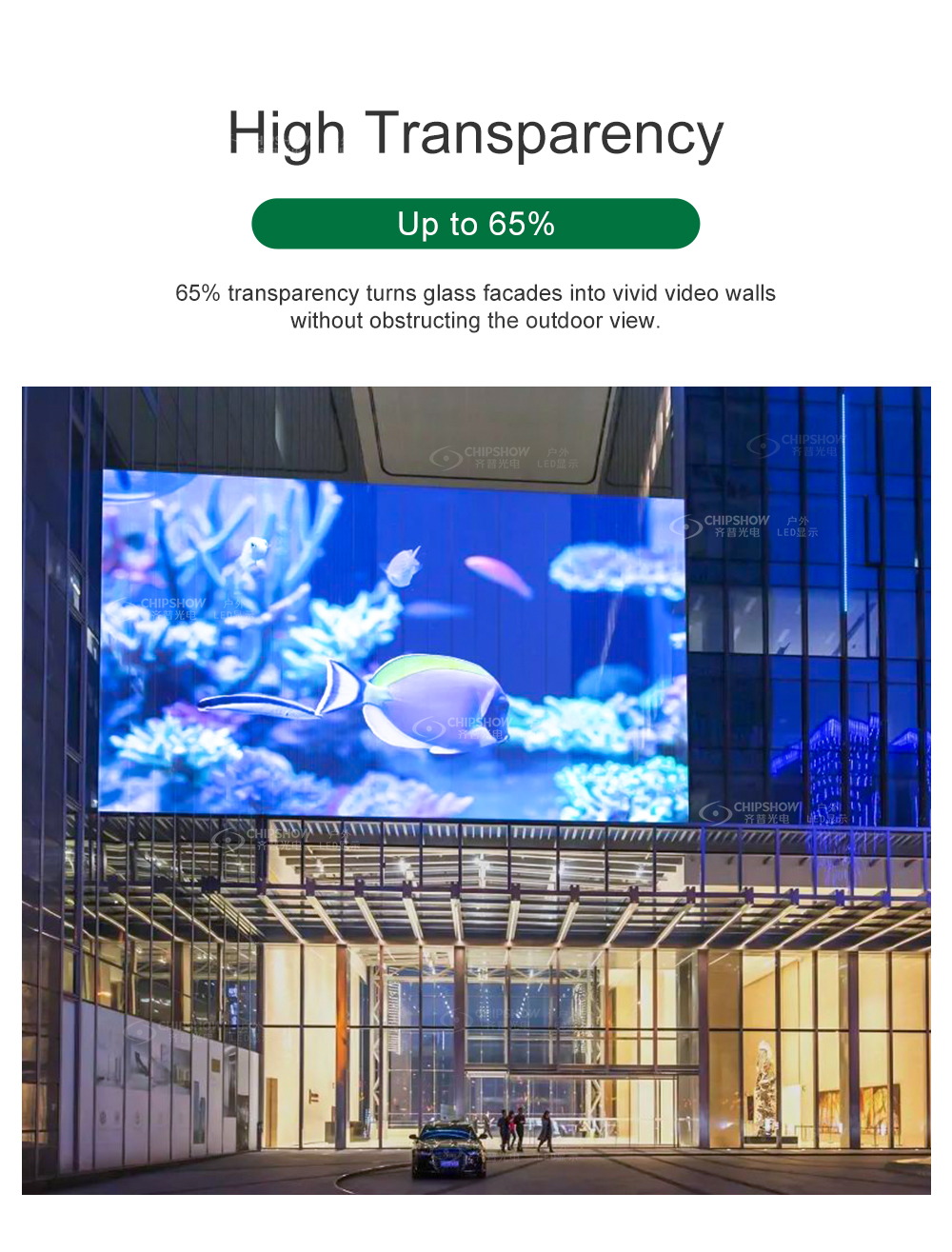 transparent led mesh screen