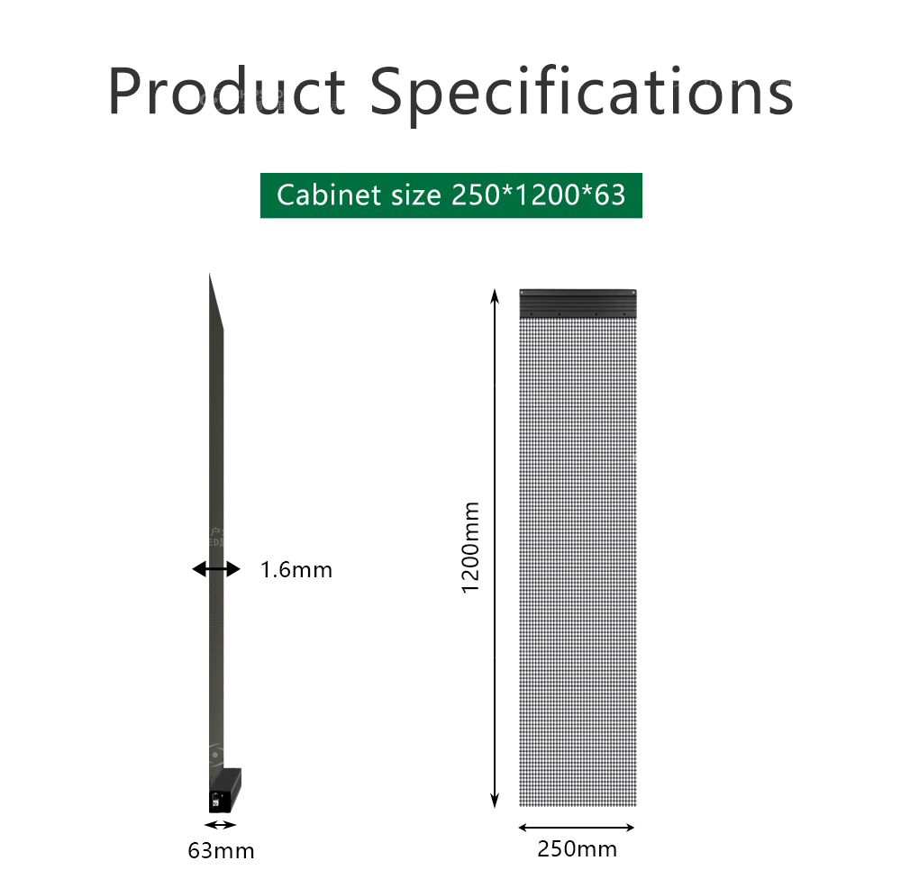 transparent LED mesh screen