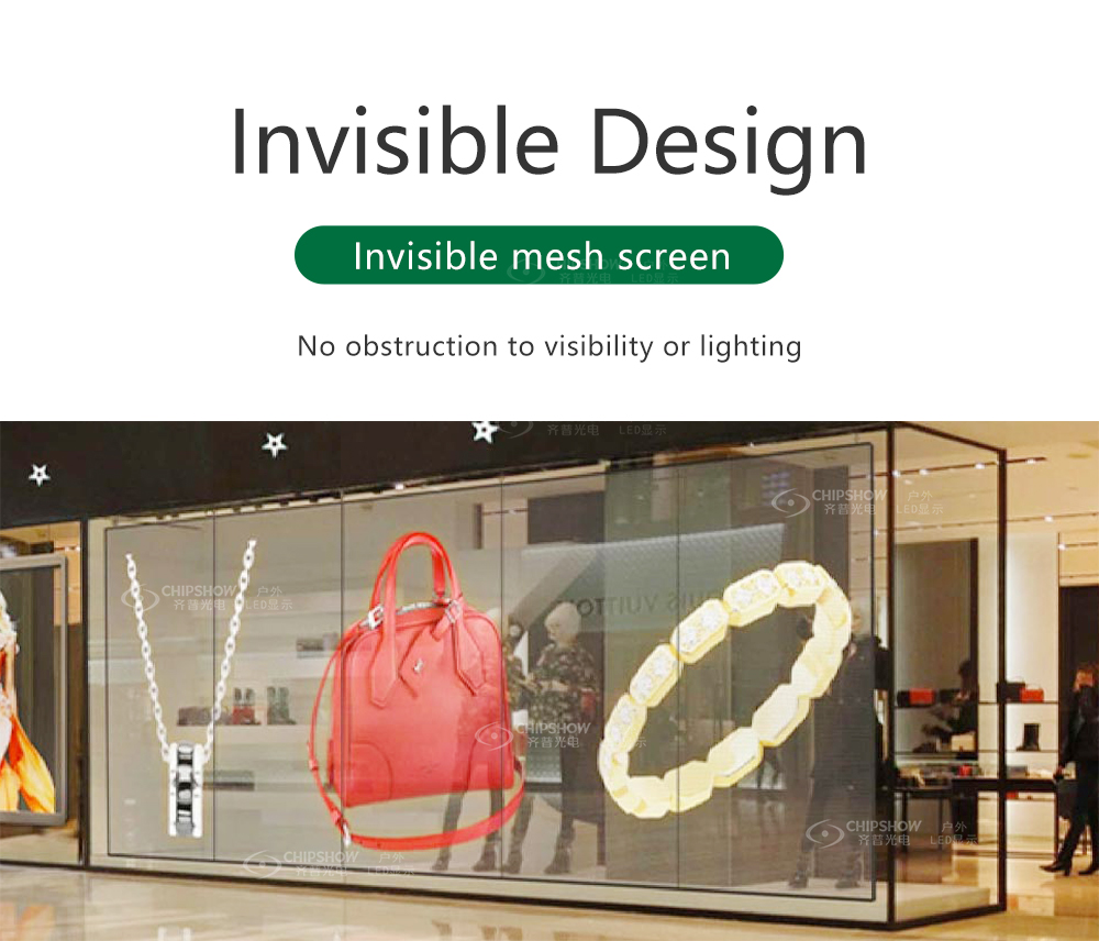 transparent LED mesh screen