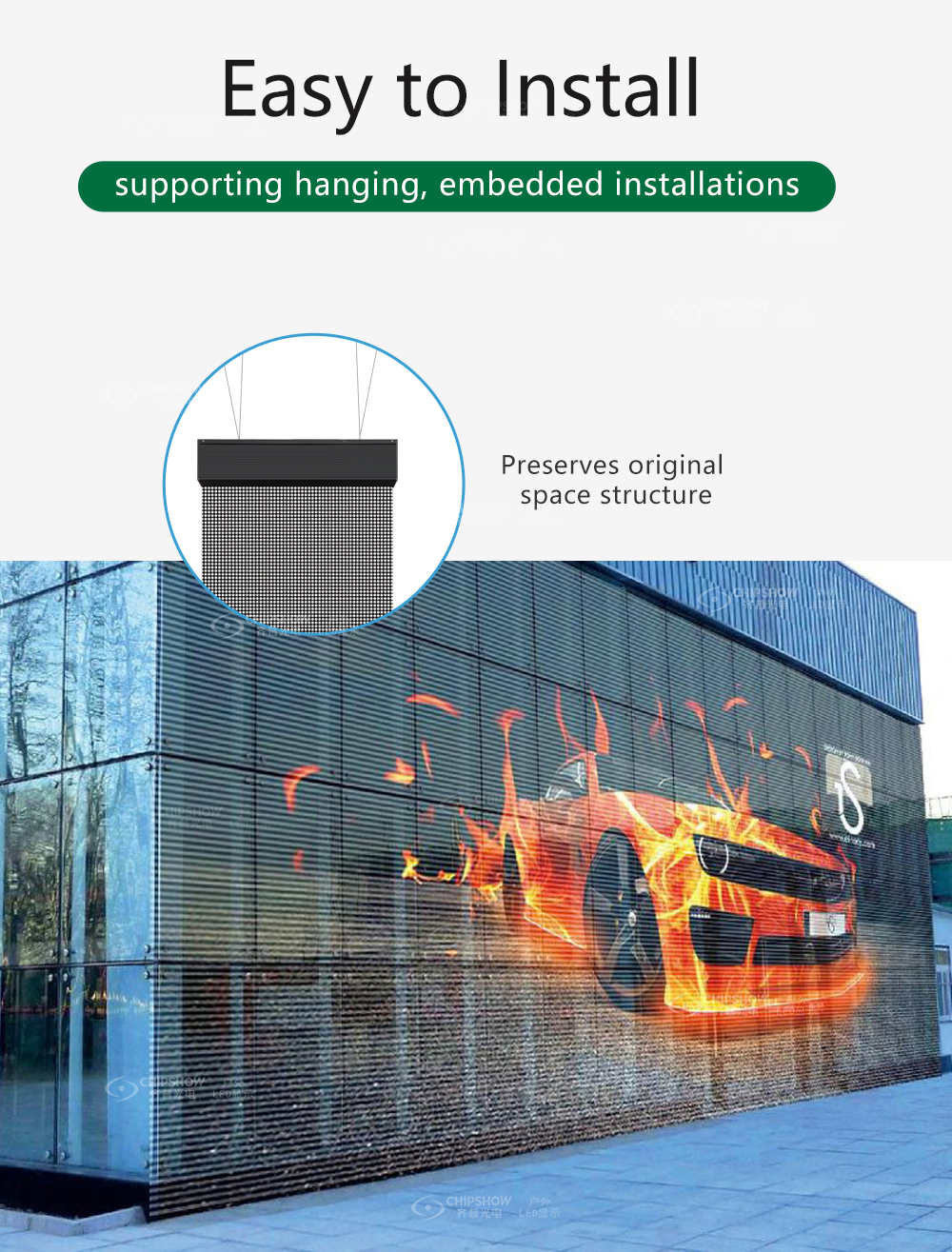 transparent LED mesh screen