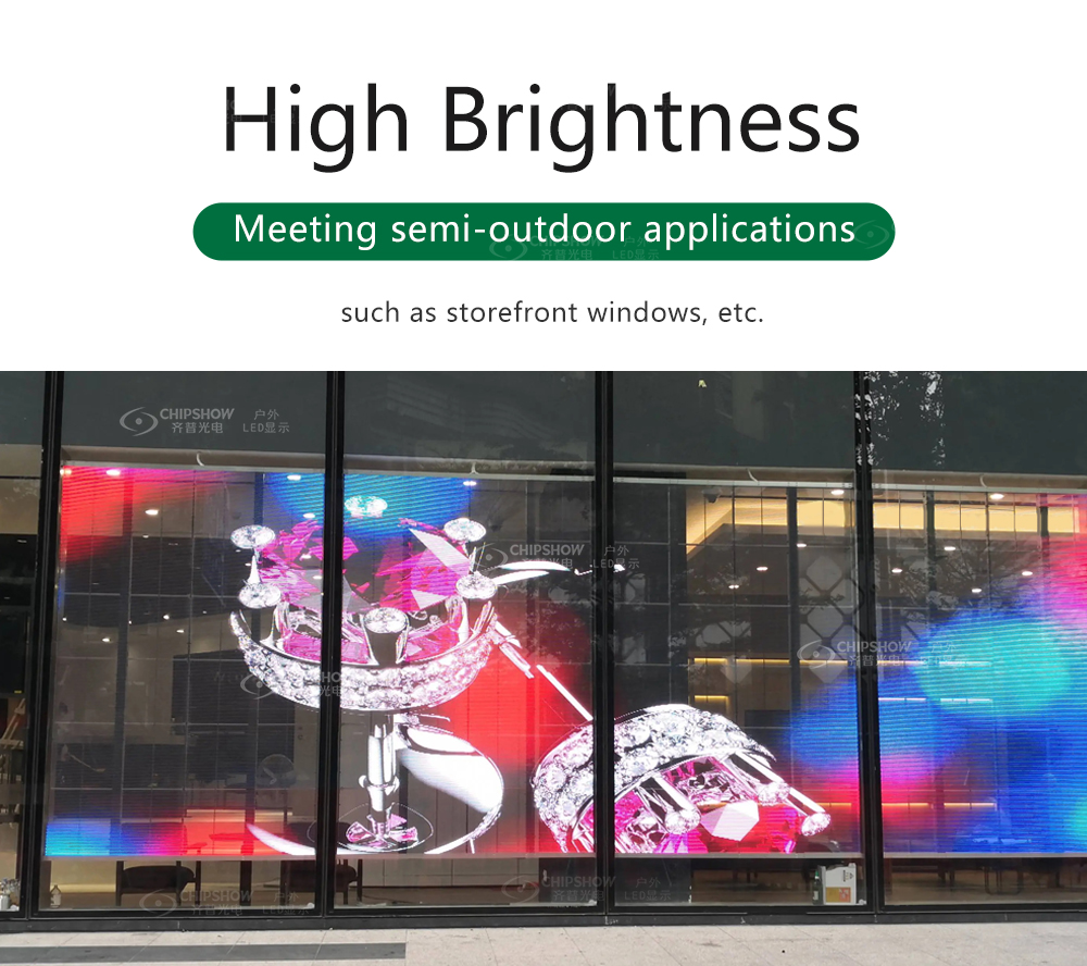 transparent LED mesh screen