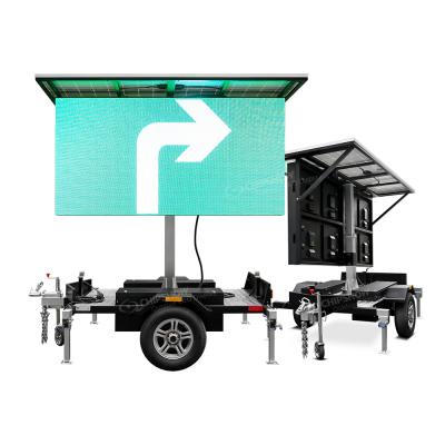 Mobile LED sign trailer – Solar powered VMS LED display