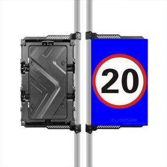 light pole led screen