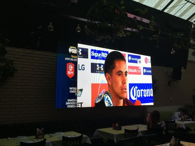 P3.91 indoor LED screen for restaurant in Mexico